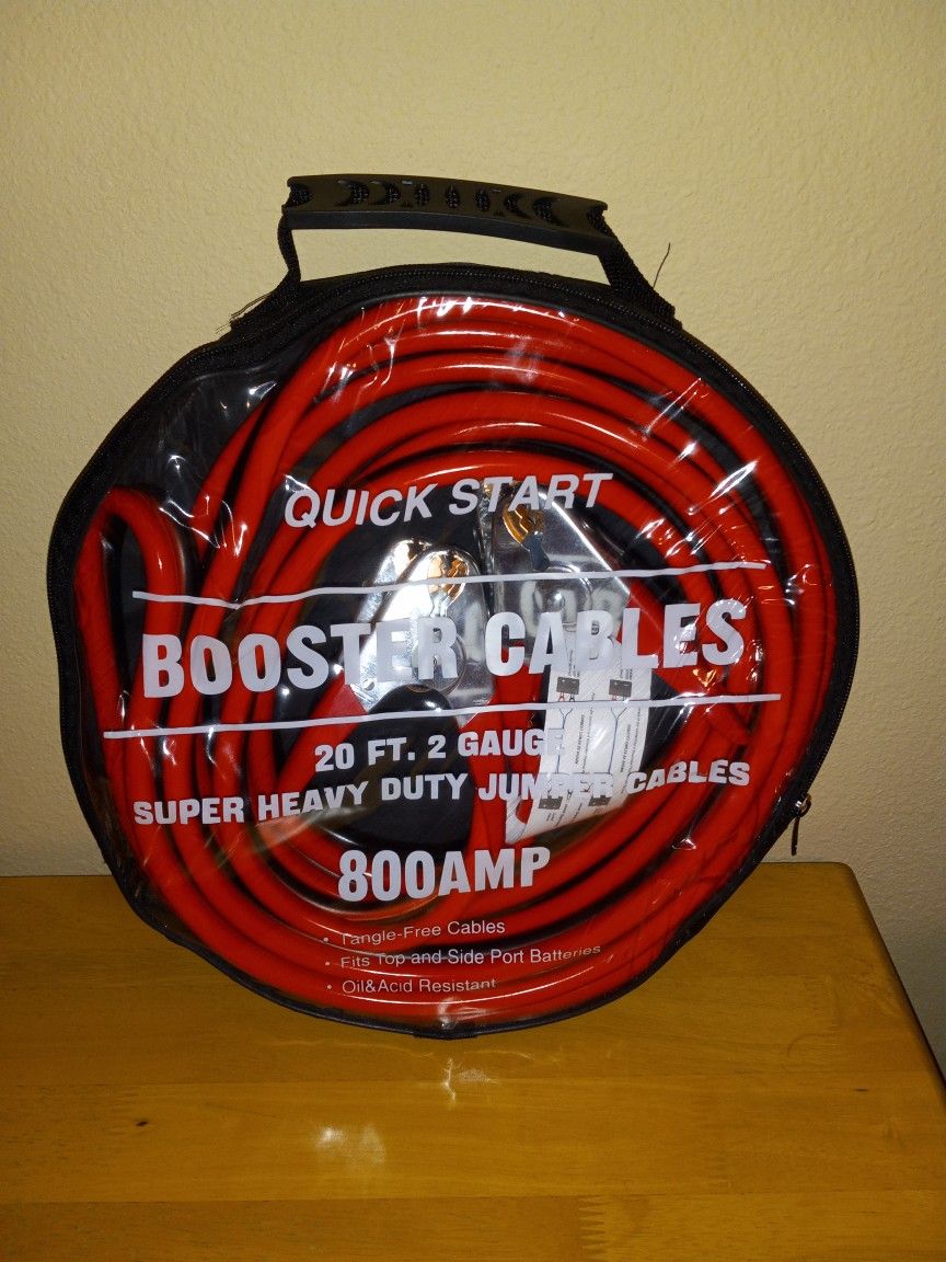 Super Heavy-Duty Booster Jumping Cable