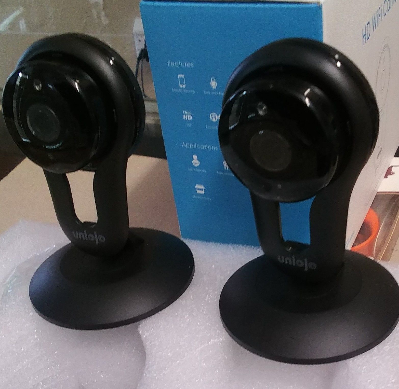 Twin Indoor Wi-Fi Security Camera's