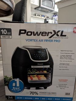 PowerXL Vortex Air Fryer Pro 10 Qt - 7-in-1 Oven w/ Box & Full Rotisserie Kit