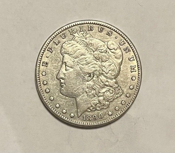 1890-CC XF+ Morgan Silver Dollar