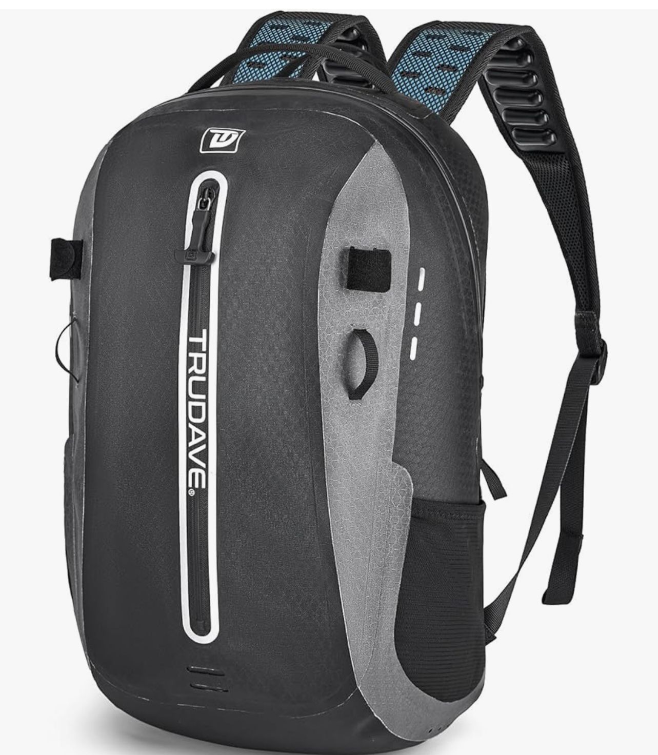 Trudave Waterproof Backpack, Waterproof Submersible Backpack, Floating TPU Coated Dry Bag with Airtight Zipper for Kayak, Fishing, Boating, Hiking (30