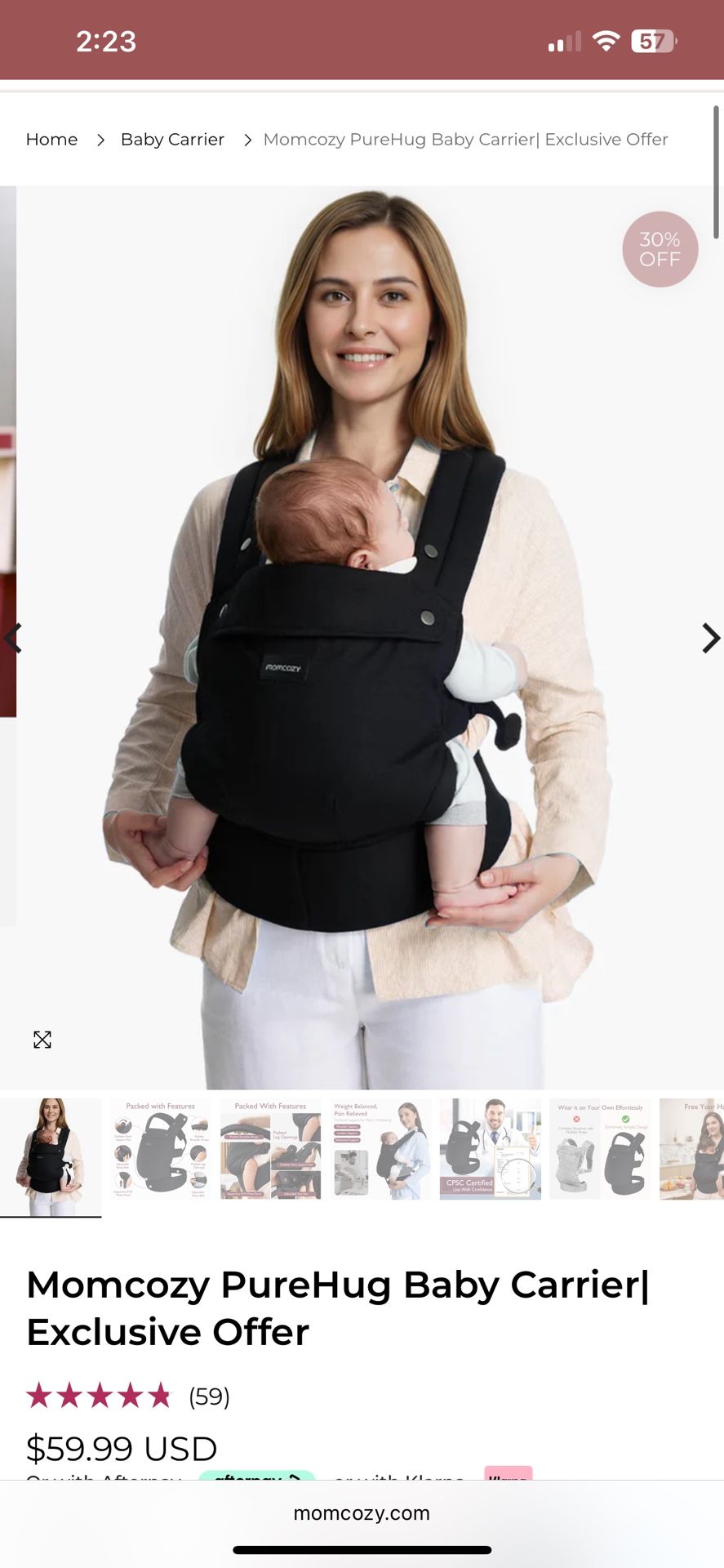 Mom Cozy Carrier