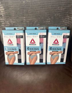 Reebok Air Tech Performance Panties 6-Pack XL