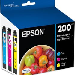 EPSON 200 DURABrite Ultra Ink Standard Capacity Color Combo Pack (T200520-S) Works with WorkForce WF-2520, WF-2530, WF-2540, Expression XP-200@H7-667