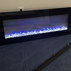 50’ Inches Wall Mount Electric  Fireplace 