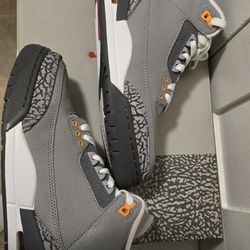 Jordan Cool Grey 3 Size 7.5