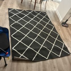 4 X 6 feet Dark Grey Rug