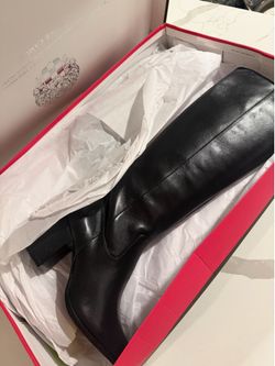 Vince Camuto black leather boots