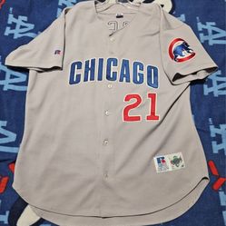 Used Vintage Chicago Cubs Sammy Sosa Russell Athletic Diamond Collection Jersey, Size 48 (L)