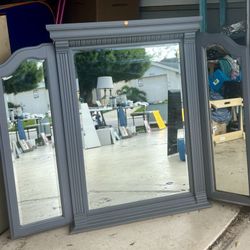 Gorgeous Gray Dresser Mirror 
