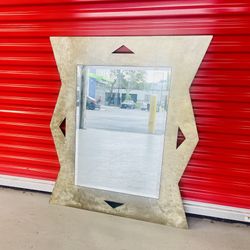 Geometric Industrial Stainless Steel Beveled Mirror (HEAVY) 
