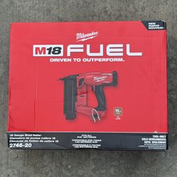 18 Ga Brad Nailer Fuel Milwaukee M18