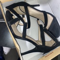 Black Strapped Heels