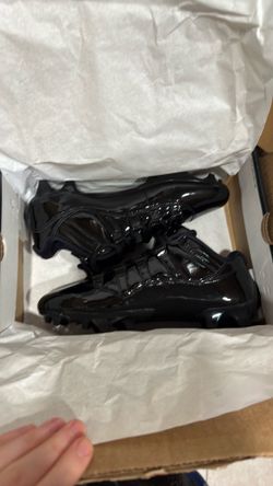Never worn Patent leather Jordan 11 low cleats size 10