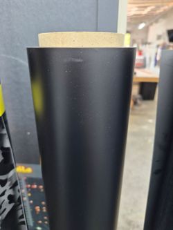 Matte black vinyl wrap by the yard