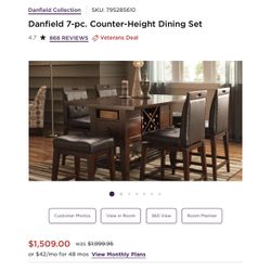 Danfield 7-pc. Counter-Height Dining Set