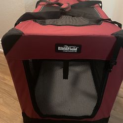Dog Crate - EliteField Collapsible Crate (Includes Storage Bag With Shoulder Strap) Like New