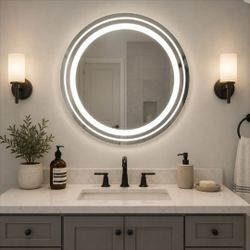 30 inch Round Led Bathroom Mirror