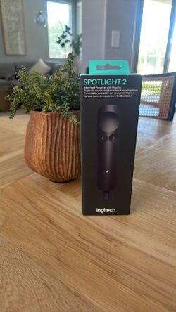 Logitech Spotlight 2 Presentation Remote, Wireless Presentation Clicker with Haptics, Digital Highlighting, Customizable Actions, Laser Pointer, Quick