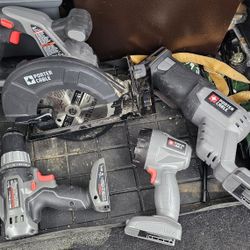 Porter Cable Tool Set (TOOLS ONLY- NO BATTERIES)