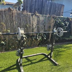 Bench And Squat Rach With Weights