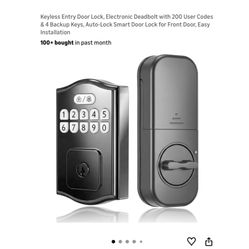 Brand new Keyless Entry Door Lock, Electronic Deadbolt with 200 User Codes & 4 Backup Keys, Auto-Lock Smart Door Lock for Front Door, Easy Installatio