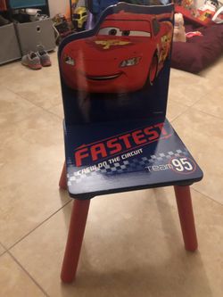 Cars toddlers table with storage