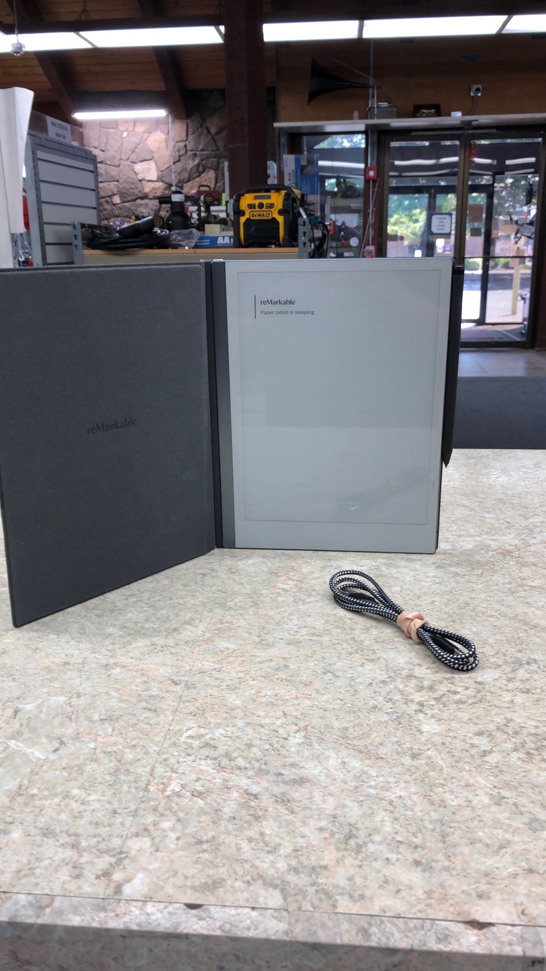 reMarkable 2 Model RM110 10.3” Paper Tablet With Marker Plus And Polymer Weave Book Folio