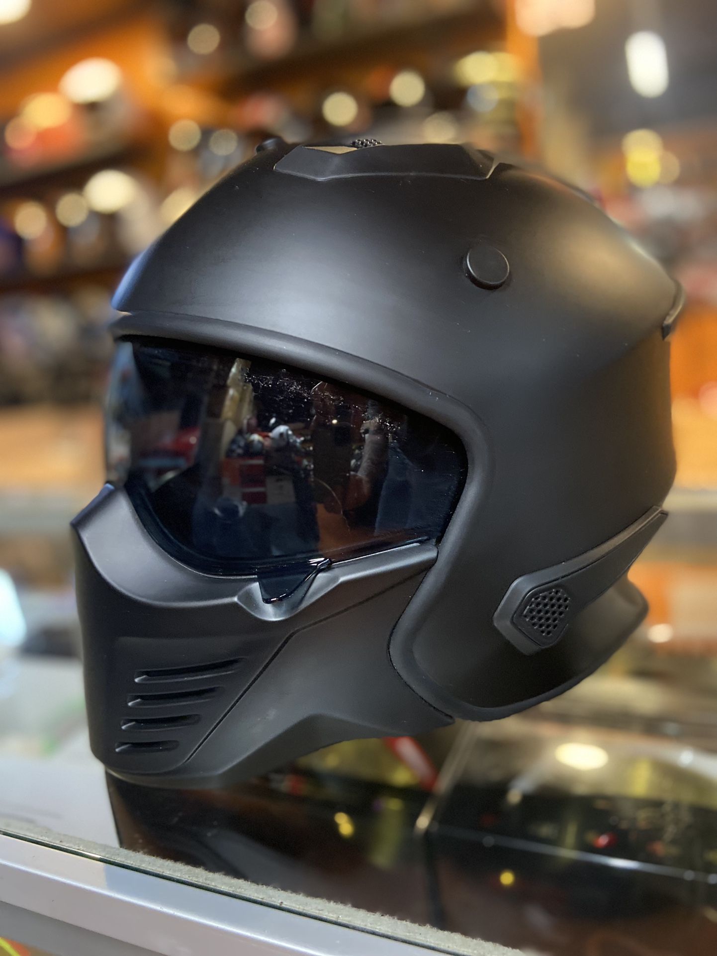 New Matte Black Dot Motorcycle Helmet $120(scorpion Covert Styles Look)