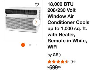 GE 18000 BTU AC unit