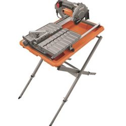 RIDGID 9 Amp Corded 7 In. Wet Tile Saw With Stand