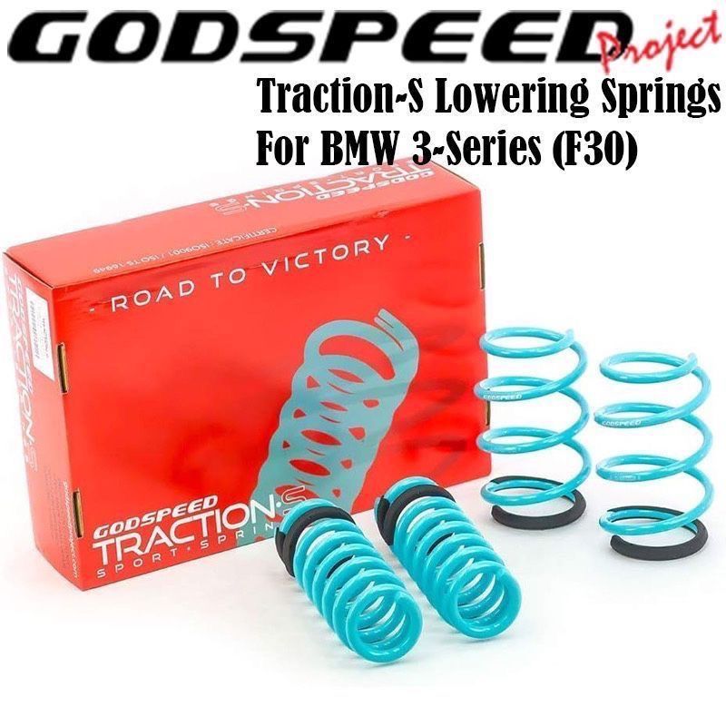 GODSPEED TRACTION-S PERFORMANCE LOWERING SPRINGS FOR BMW 3-SERIES F30 12-19 / 4-SERIES F32