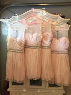 Pink Bridesmaids dresses