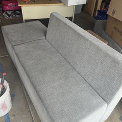 Two Grey Couches
