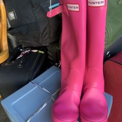 Hunter Rain  Women’s Boots Size 5 Or 6 