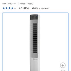 Lasko 36-inch Wind Tower Fan with Remote Control