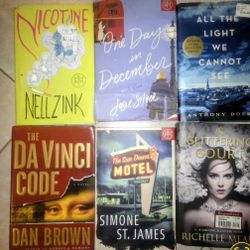 Books Modern Thrillers 6 Bundle Hardcover Nicotine All The Light We Cannot See Sundown Hotel 