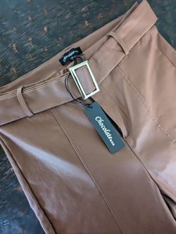 Faux Leather Pants Large