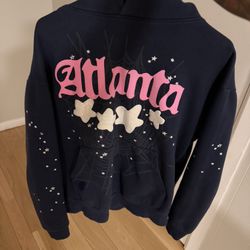 Navy Blue Sp5der Hoodie