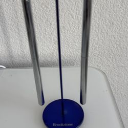 Vintage Brookstone Magnetic Hanging Pen Set - Desktop Sculpture (Blue)