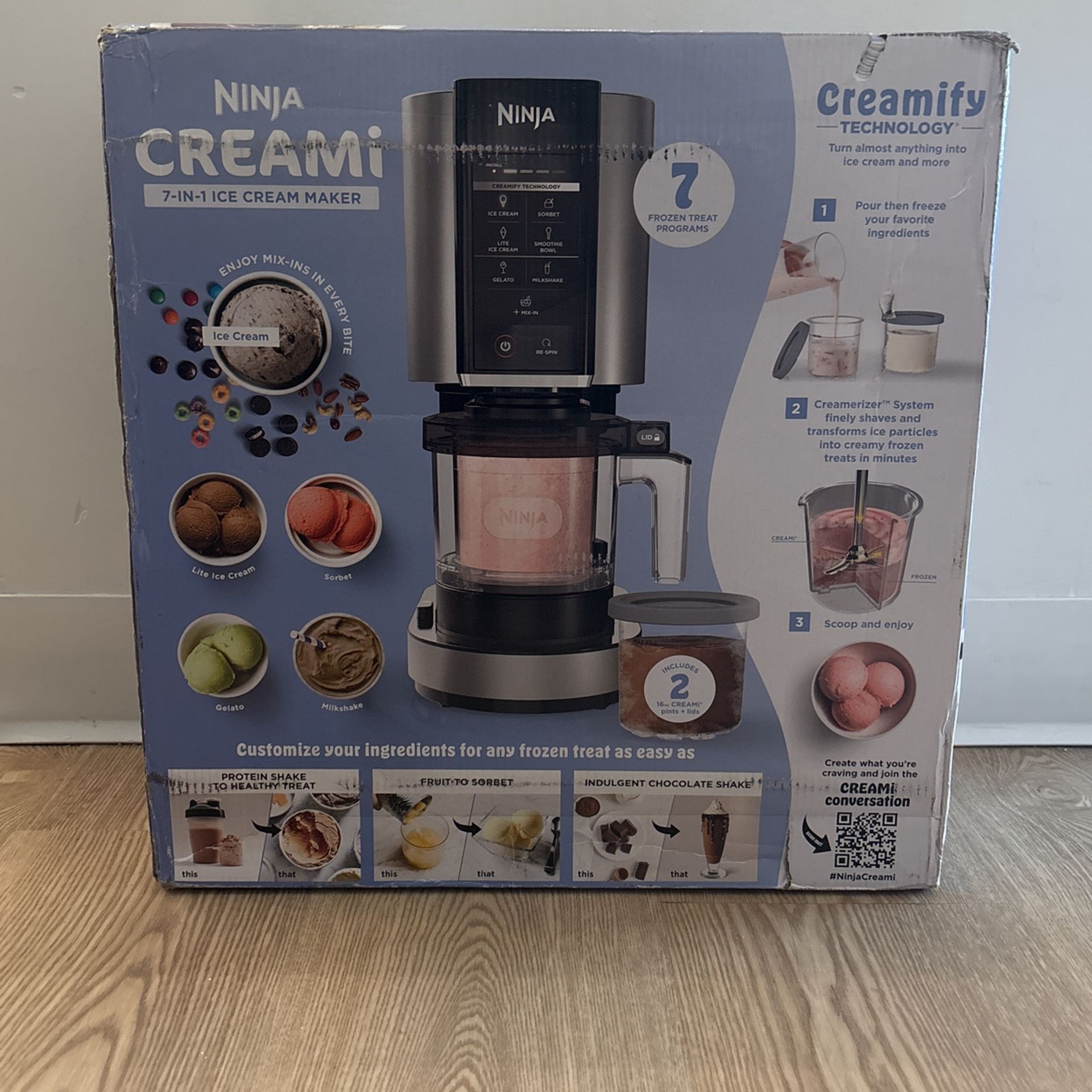 Ninja Creami 7 in 1 Ice Cream Maker