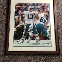 NFL Dan Marino Autographed Framed Picture