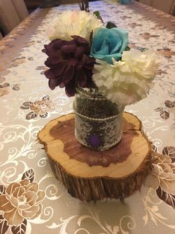 Mason jar table center pice