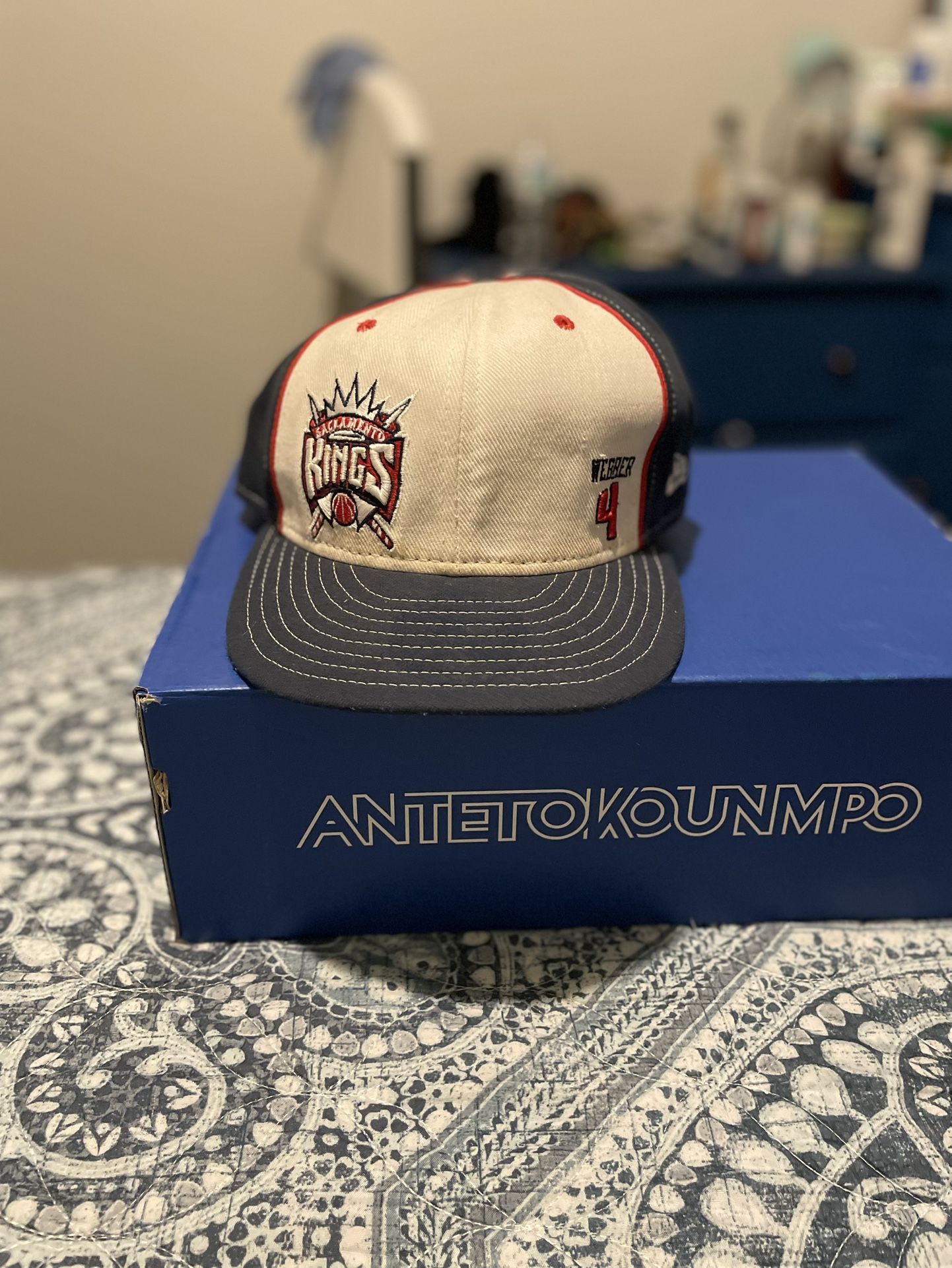 New Era Size 7 3/4 Sacramento Kings Chris Webber NBA hat 