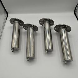 4 Pieces-15 ° Fishing Rod Holder, Stainless Steel