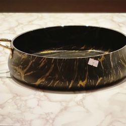 Fry Pan With Gold Handle