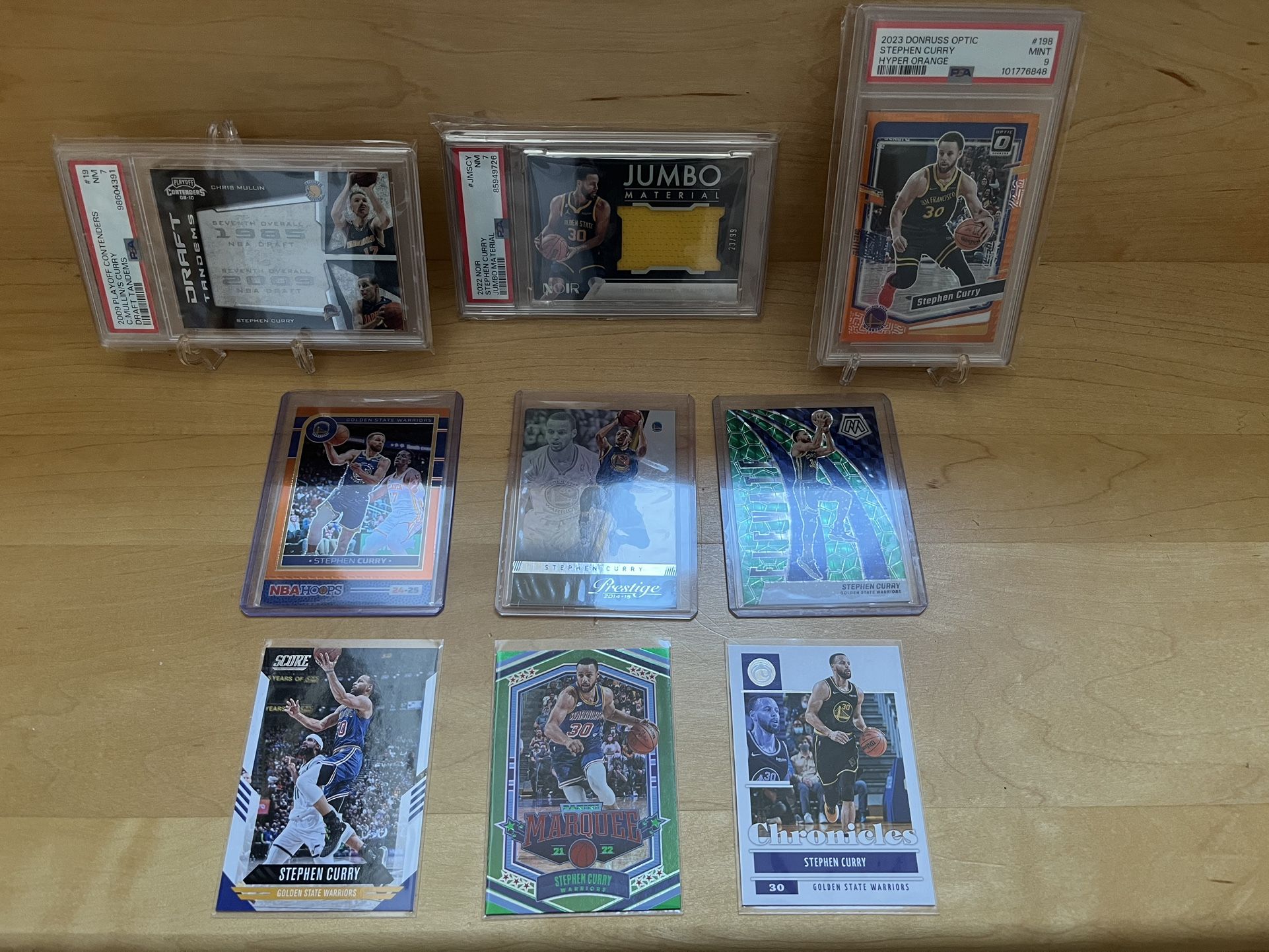 Stephen Curry Collector’s Lot – Draft Tandem, Jersey Card & Numbered