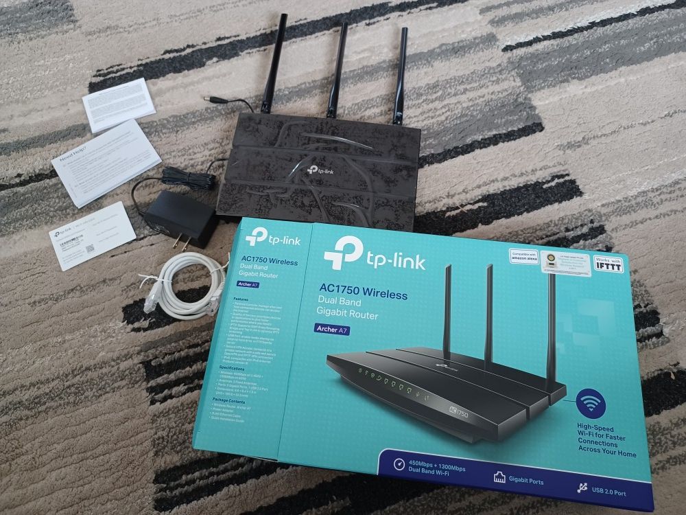 Wireless Router (tp-link Archer A7, AC1750)