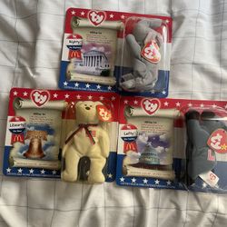 Beanie Baby Patriotic Set, Mint Condition