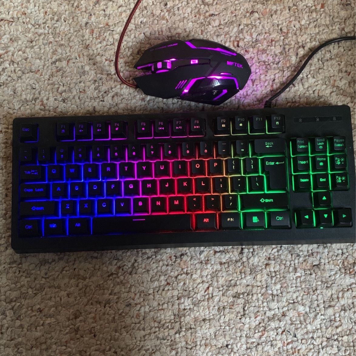 MFTEK Gaming Keyboard and Mouse with Bonks Headset (PC)